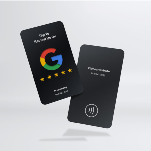 Google Review Tap Card - Matte Black