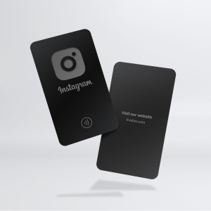 Instagram Tap Card - Minimalist Black